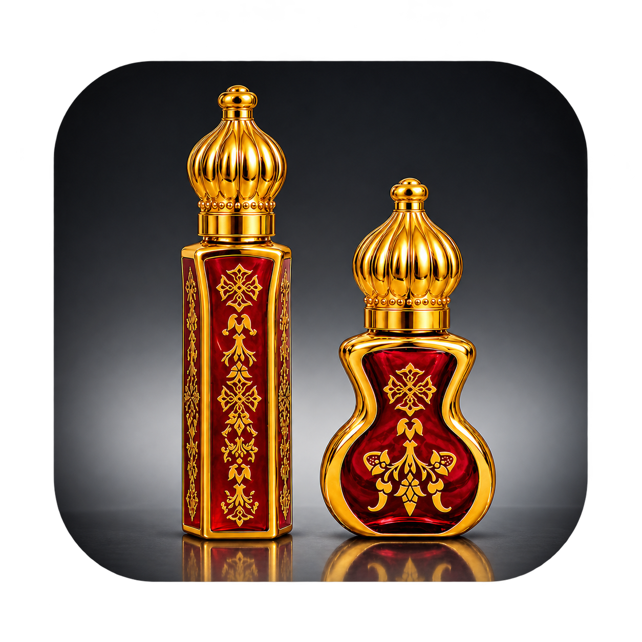 ornate ruby and gold perfume bottles ornate ruby and gold perfume bottles