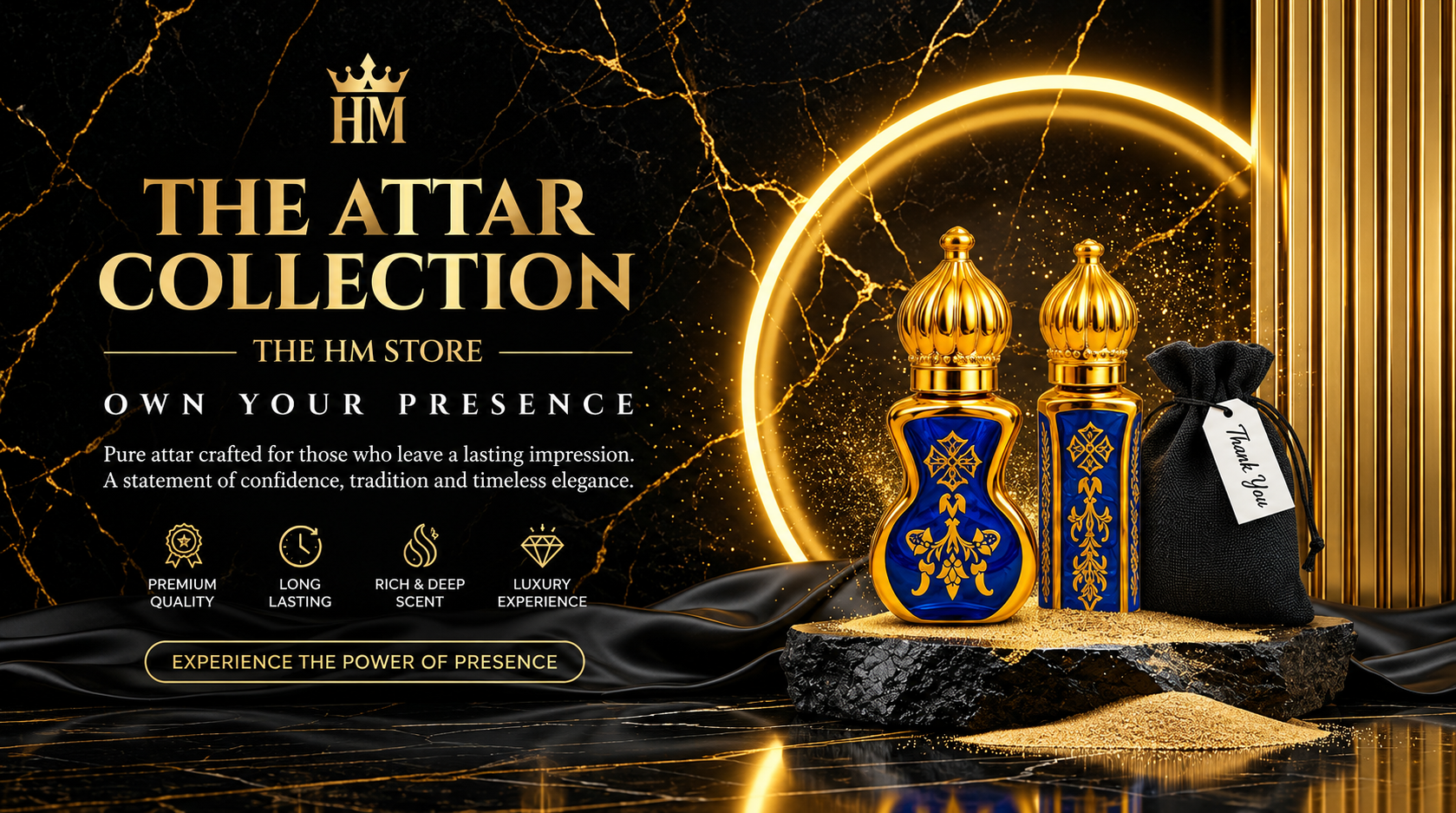 Home luxury blue attar collection