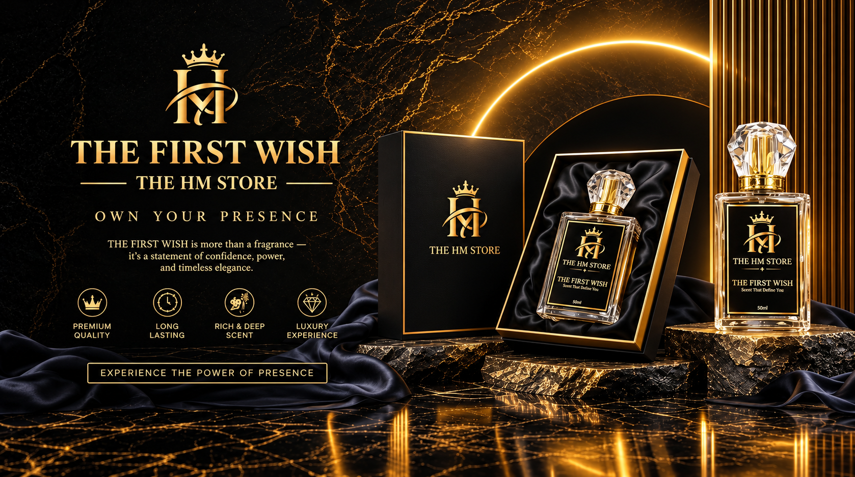 Home the first wish luxury perfume display